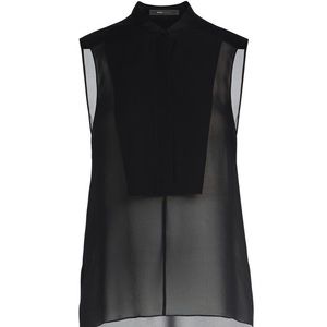 BCBG Priscilla Silk Top - High Low Hem